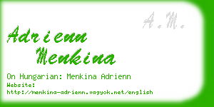 adrienn menkina business card